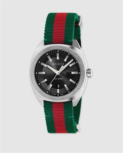 reloj gucci verde rojo|Reloj GG2570, 41 mm intribanda Web verde y roja .